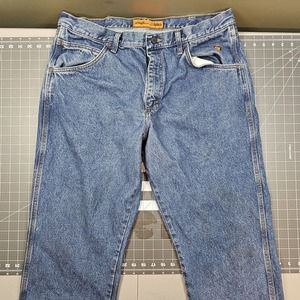 Wrangler Riggs FR Jeans Mens 38x30 Workwear Cowboy Bootcut Western Biker